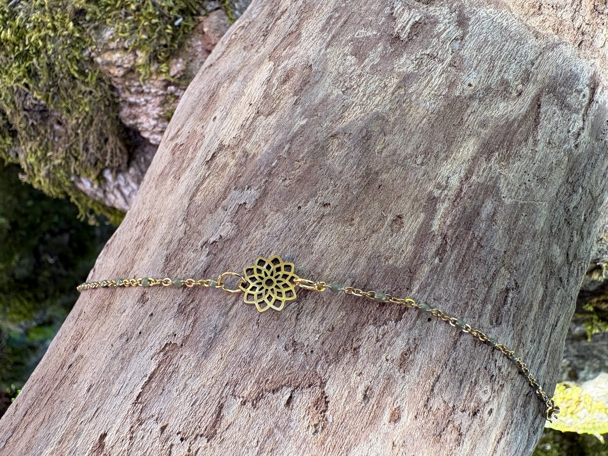 Bracelet mandala doré – Image 2