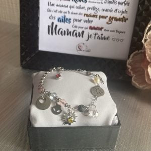 Bracelet à histoire "maman je t'aime"
