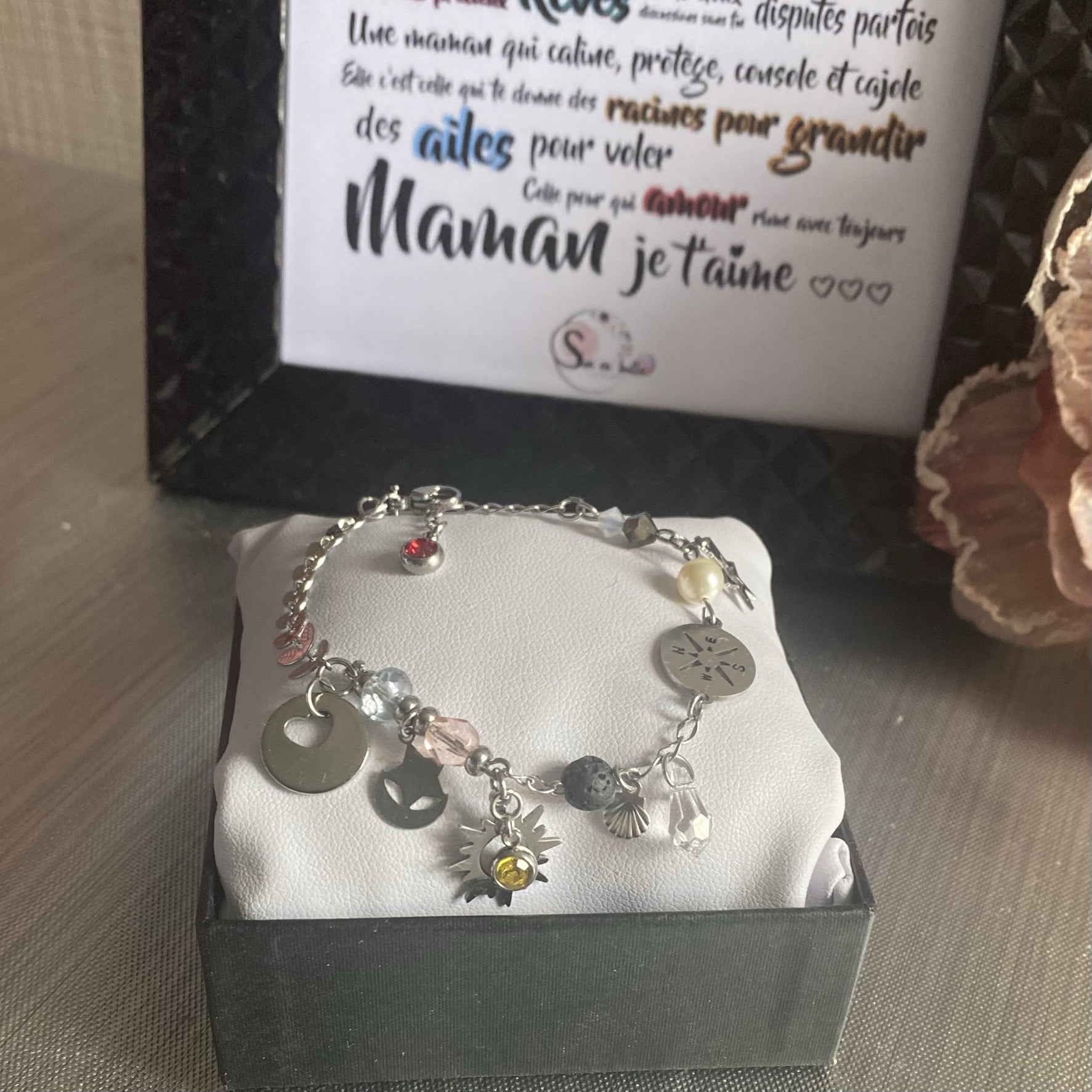 Bracelet à histoire "maman je t'aime"