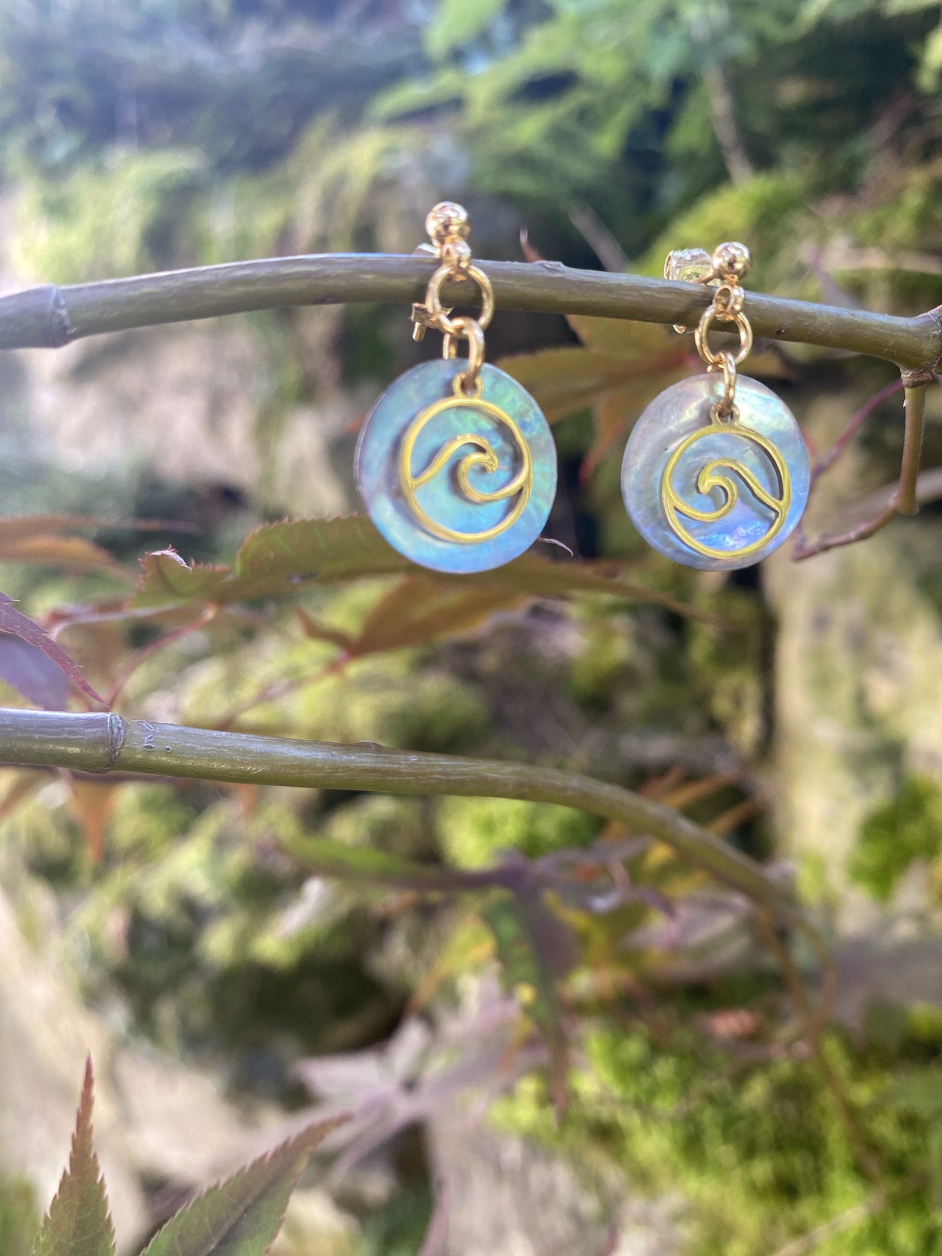 Boucles d'oreilles « vagues de l’océan » 🌊